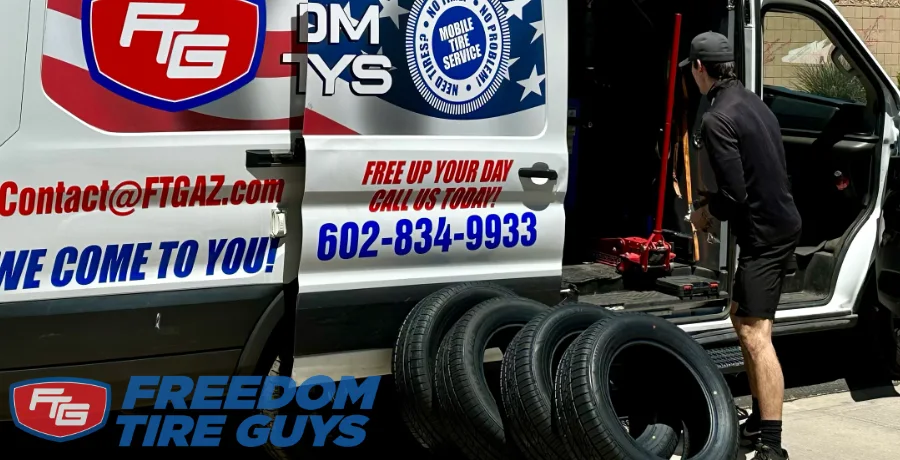 Freedom Tire Guys mobile van