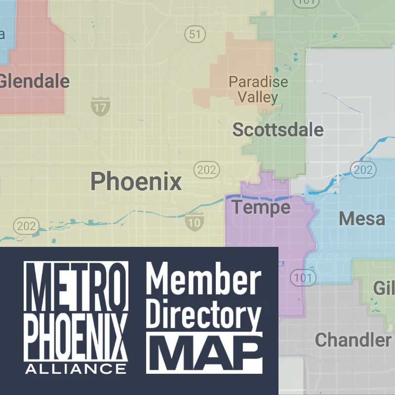 Metro Phoenix Alliance Member Directory Map