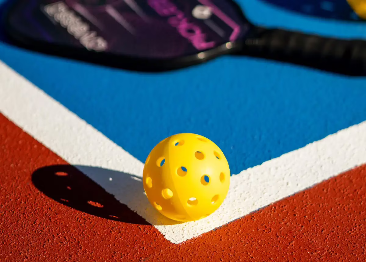 pickleball and paddle
